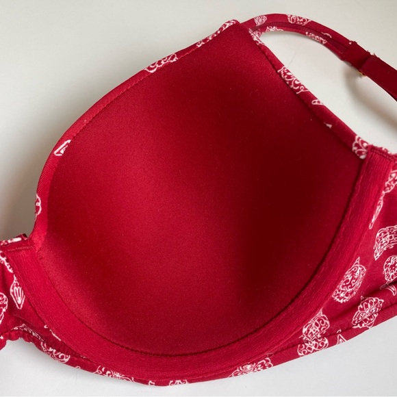 NWT Soma Size 34C Embraceable Full Coverage Underwire Merry & Bright Ruby Bra - Picture 9 of 11